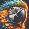 Diamond Painting -DIY Round Drill Parrot(40x40cm)