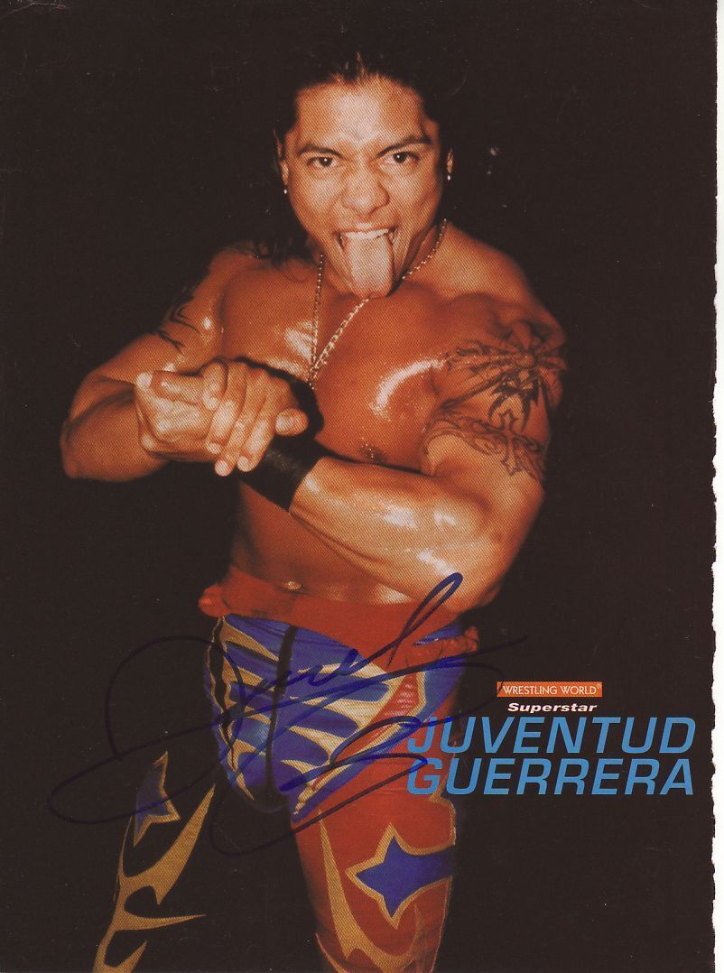 WWE WWF JUVENTUD GUERRERA AUTOGRAPHED HAND SIGNED 8X10 Photo Poster painting WRESTLING PICTURE