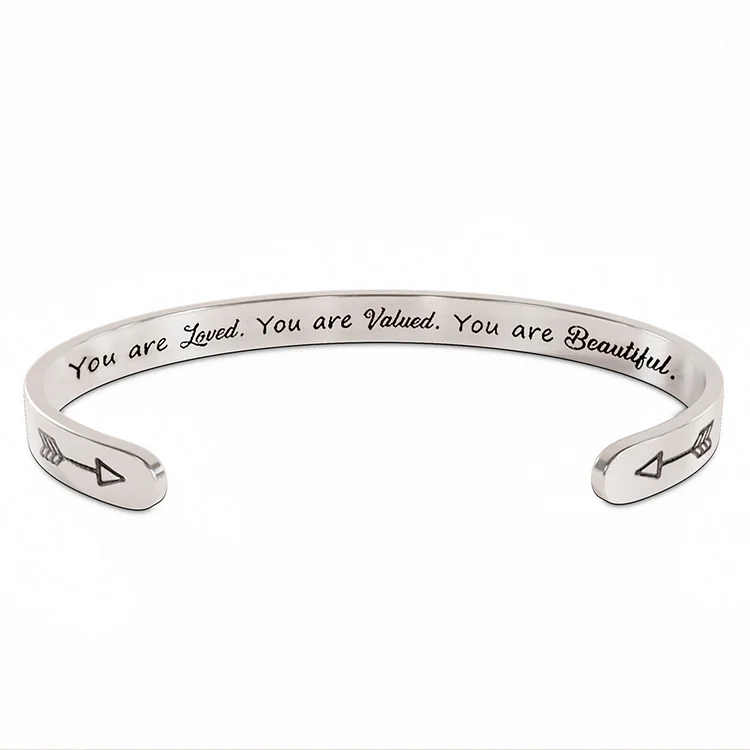 For Love - You Are Loved, You Are Valued, You Are Beautiful Bracelet