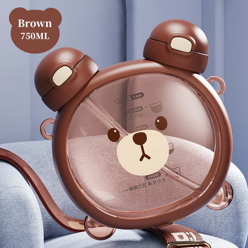 Kawaii Bear Double Drinking Water Bottle