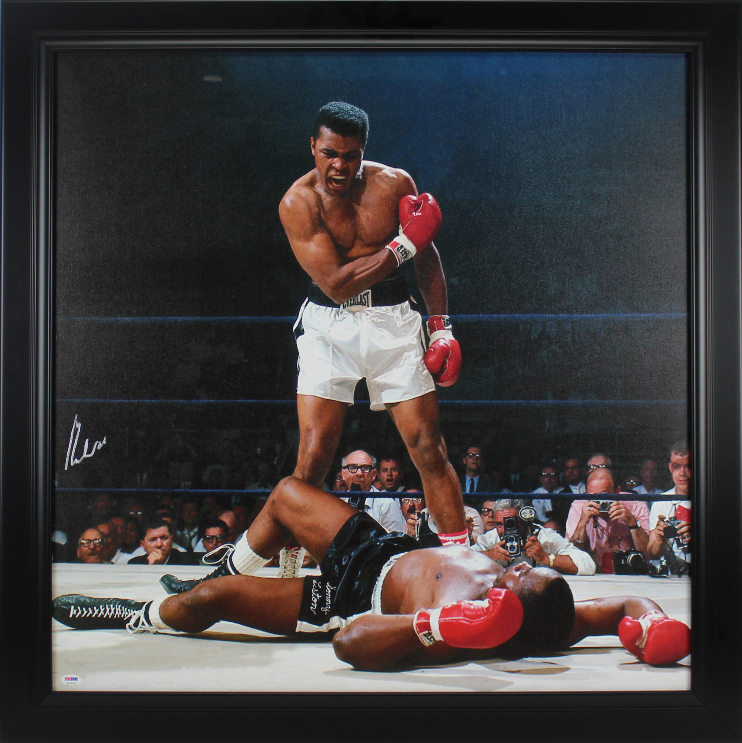 Muhammad Ali Authentic Signed 30x30 Framed Canvas PSA/DNA Itp #5A26535