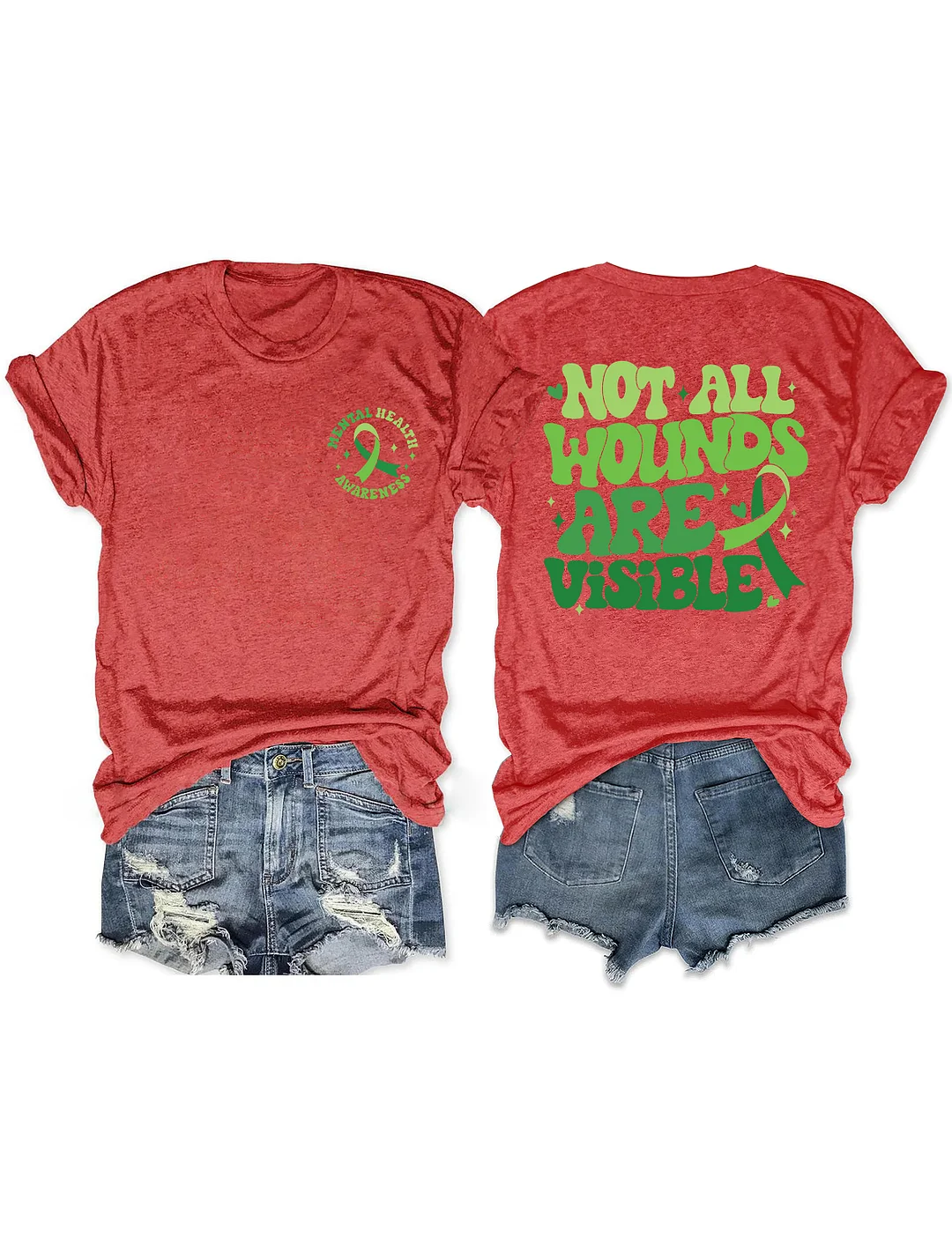 Not All Wounds Are Visible Mental Health T-shirt