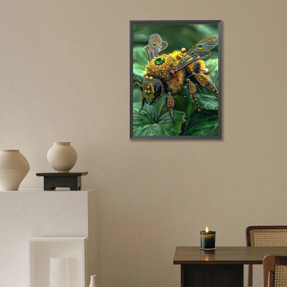 Diamond Painting - Full Round Drill - Bee(Canvas|30*40cm)
