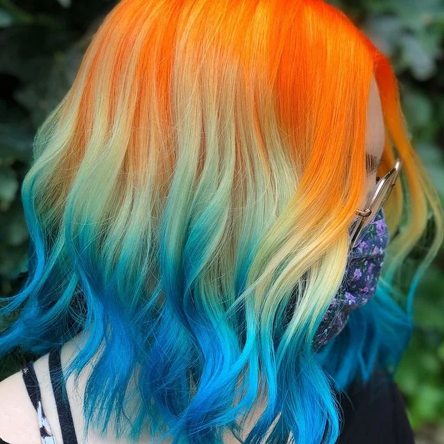 ELCNEPAL® | (✨NEW) RAINBOW069 MIXED COLORSHAIR WIGS 100%  High-Density HAIR ELCNEPAL