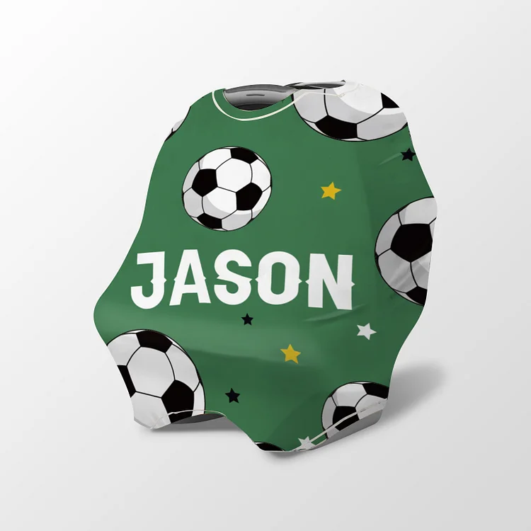 Personalized Soccer Baby Car Seat Canopy| Canopyl234