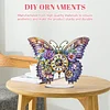 (US Local)2D DIY Butterfly Irregular Shaped Drilling Diamond Painting Clock Art Craft