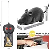 Remote control mouse toy, remote control electronic mouse flocked mouse toy interactive cat toy, suitable for cats, dogs, pets, moves like a real mouse