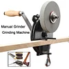 6&rdquo; Wheel Manual Grinder Grinding Machine Fine Sand Hand-cranking Grinder