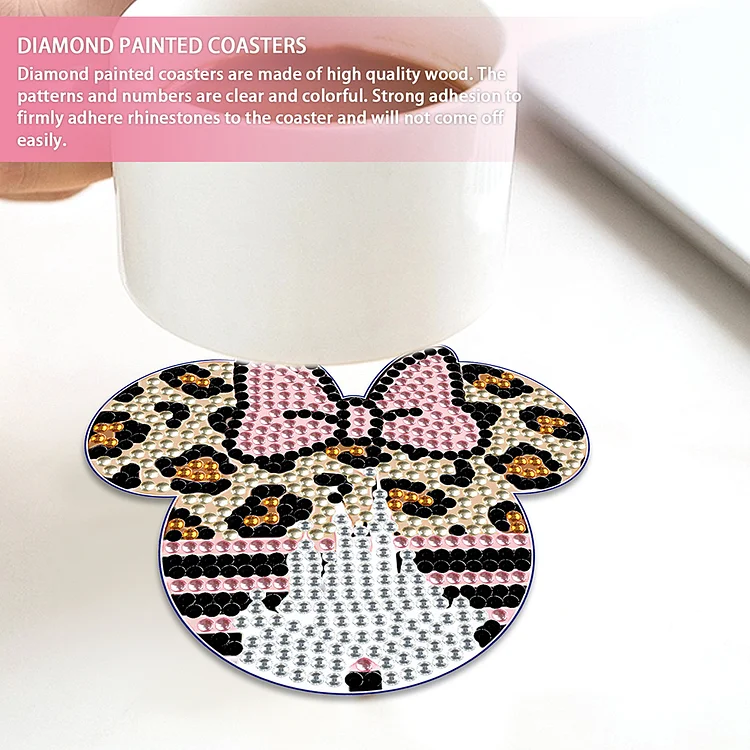 Mickey Mouse - Wooden Coasters Ornaments - DIY Diamond Crafts