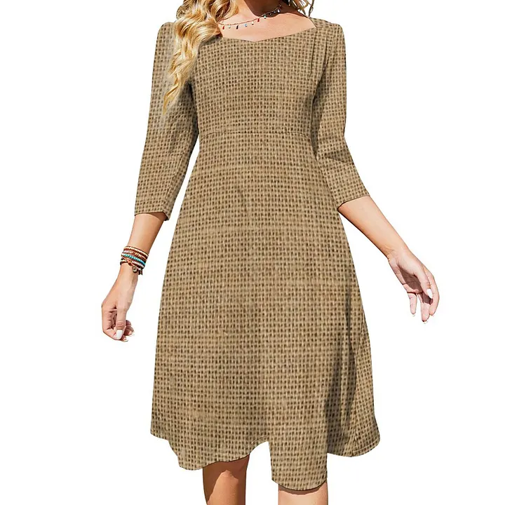 burlap sack dress fifty shades of grey Miss Steel