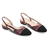 20mm Women&lsquo;s Classic Knit Flat Pumps Closed Round Toe Splicing Casual Shoes