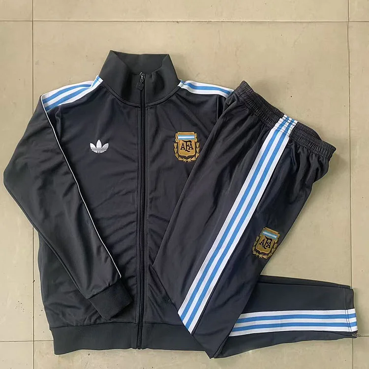 2025 Argentina dark grey jacket training suit