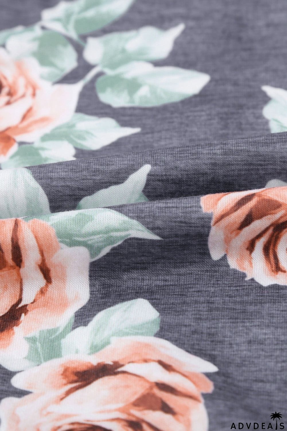 Floral Print Short Sleeve Pleated Mini Dress