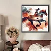 Diamond Painting-DIY Round Part AB Drill Horse Silhouette(45*45CM)