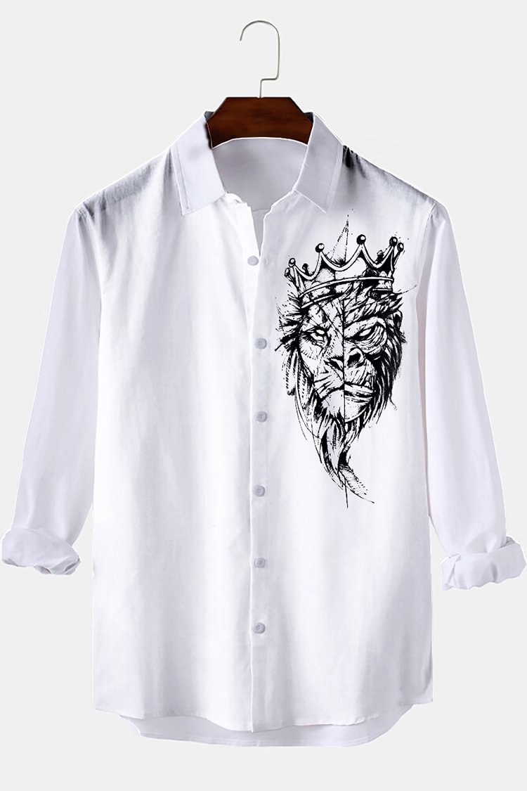 Asymmetrical Casual Long-Sleeves Shirt