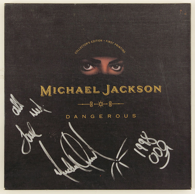 MICHAEL JACKSON Signed 'Dangerous' Photo Poster paintinggraph - Pop Singer / Vocalist - preprint