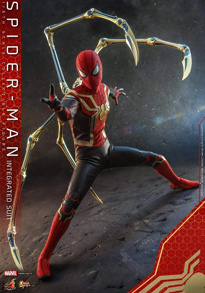 1/6 Scale Spider-Man: No Way Home – Spider-Man (Integrated Suit) Figure by Hot Toys-shopify