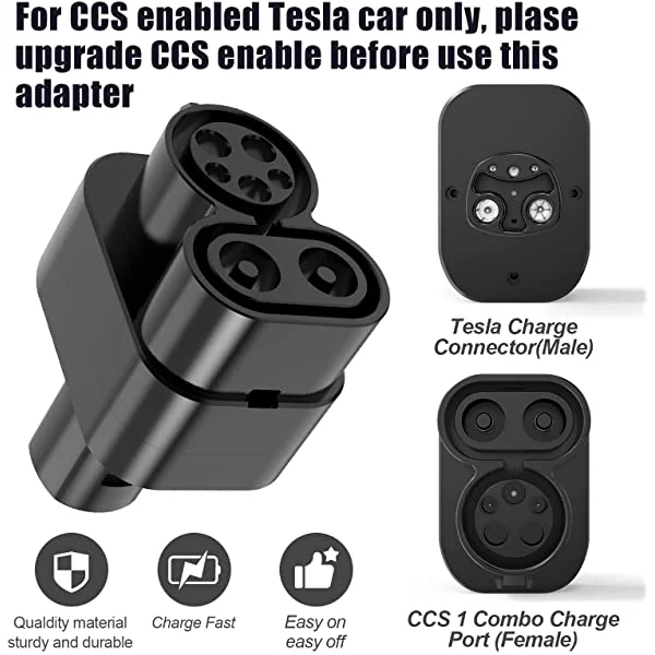 Supicon CCS1 to Tesla Adapter Combo, DC Charge Adapter for Model S