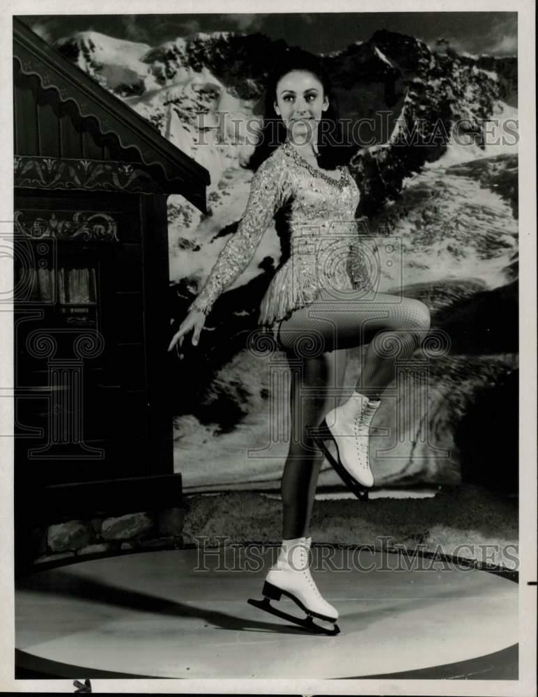 Press Photo Poster painting Peggy Fleming skates i To Europe With Love