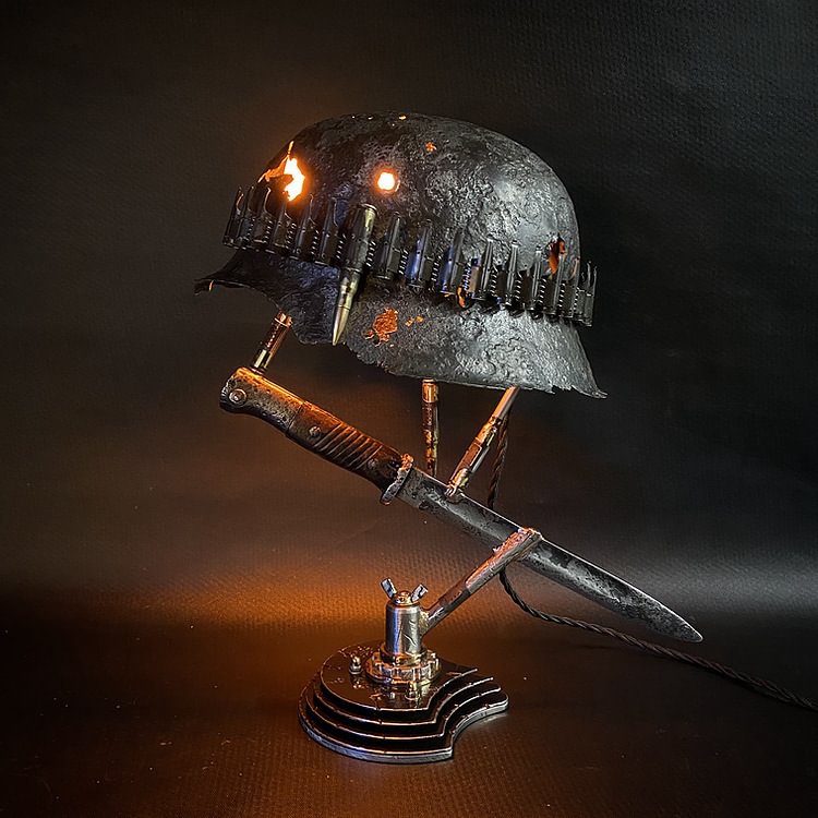 2022 NEW Handmade Helmet real 3D Fireworks Table Lamp