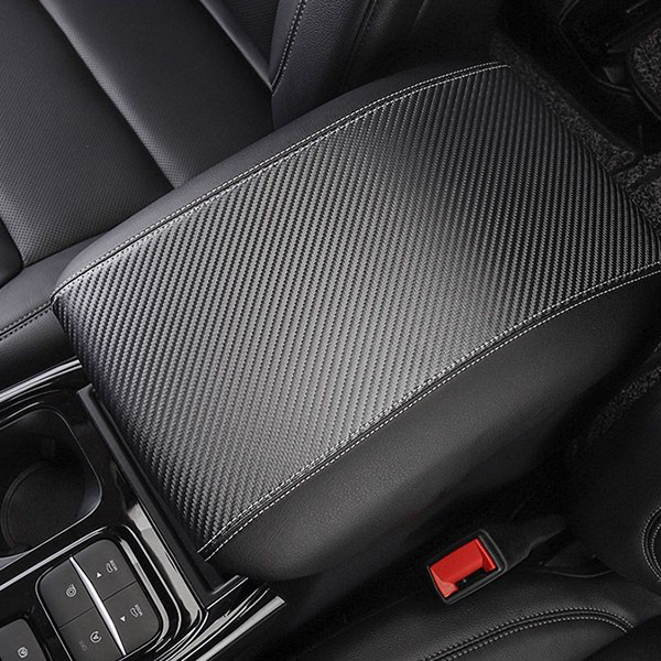 Car Carbon FiberCentral Armrest Protective Cover