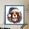 Christmas Dog-11CT Stamped Cross Stitch 40*40cm/15.75*15.75in