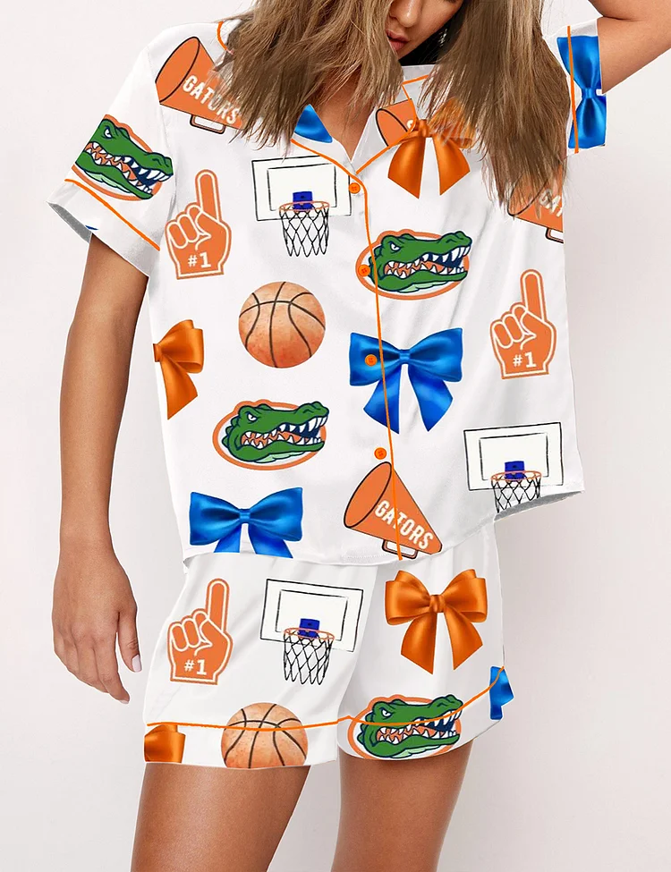 Women's Florida Gators Men's Basketball Championship Pajama Set