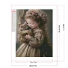 Diamond Painting -DIY Full Square Drill Cute Little Girl(35x45cm)