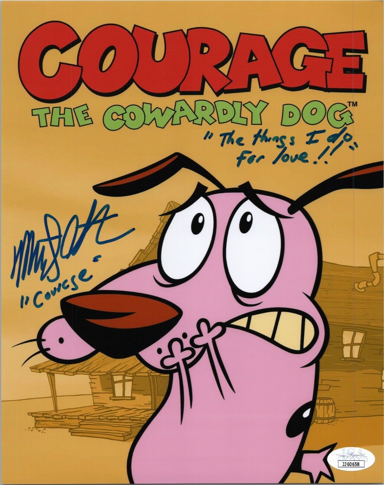 MARTY GRABSTEIN Authentic Signed COURAGE THE COWARDLY DOG