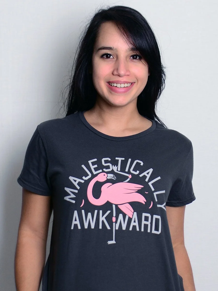 Flamingo Majestically Awknard T-shirt