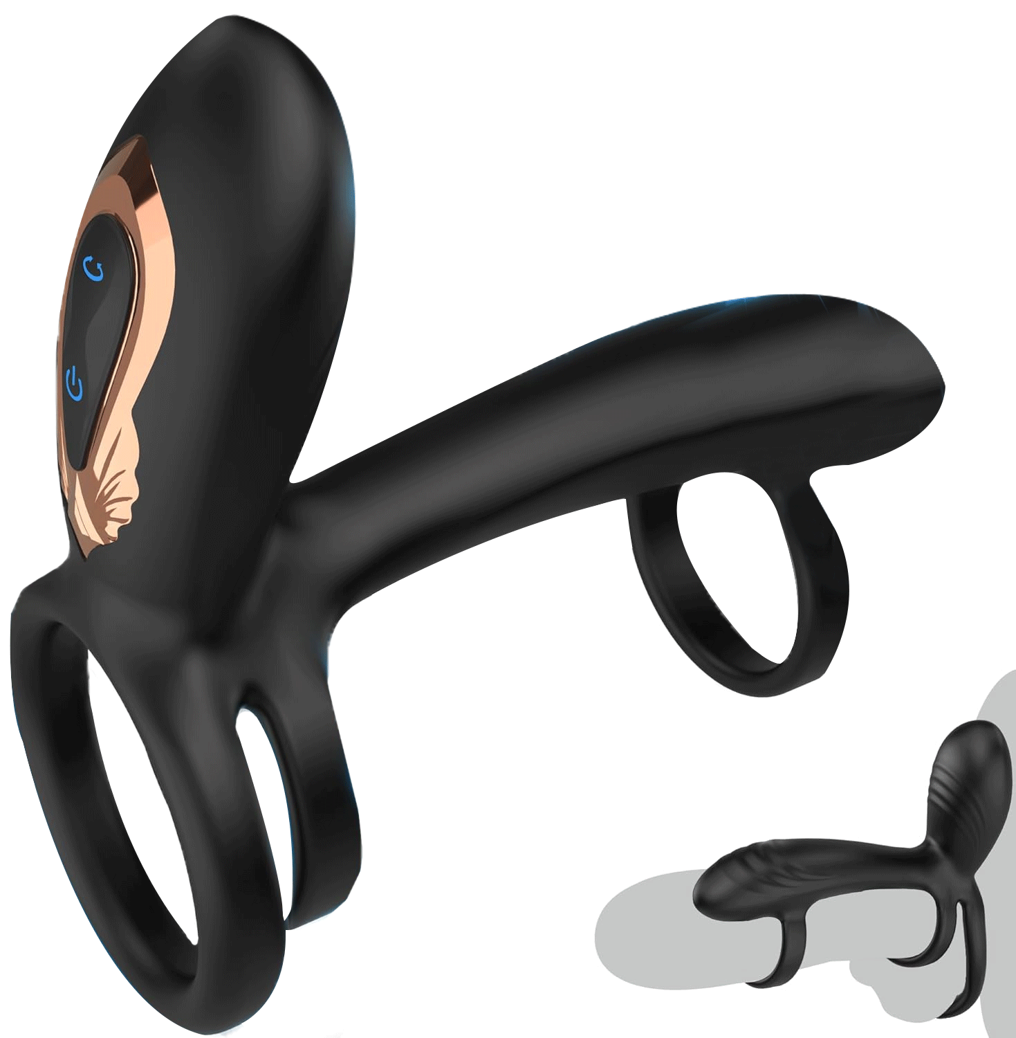 Intima - G-Spot and Clitoral Stimulation Vibrating Cock Ring for Couple By Rose Toy