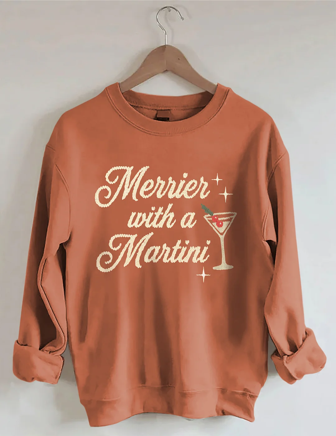 Merrier With A Martini Sweatshirt