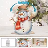 Snowman DIY Acrylic Shaking Head 5D DIY Diamond Art Tabletop Ornament Home Decor