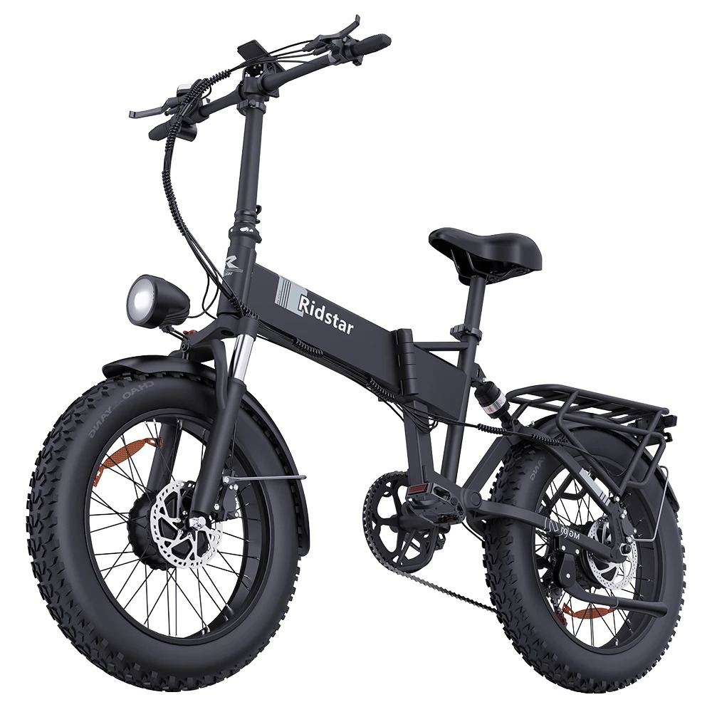 Ridstar H20 Pro Electric Bike, 1000W*2 Motor, 48V 23AH Battery, 49km/h Max Speed, 112km Range 