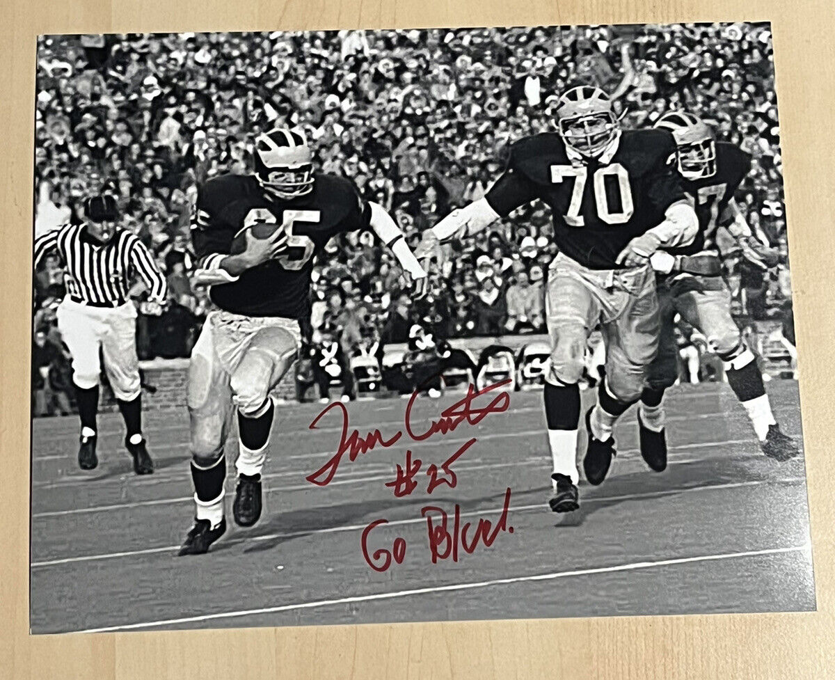 TOM CURTIS HAND SIGNED 8x10 Photo Poster painting AUTOGRAPHED MICHIGAN WOLVERINES FOOTBALL COA