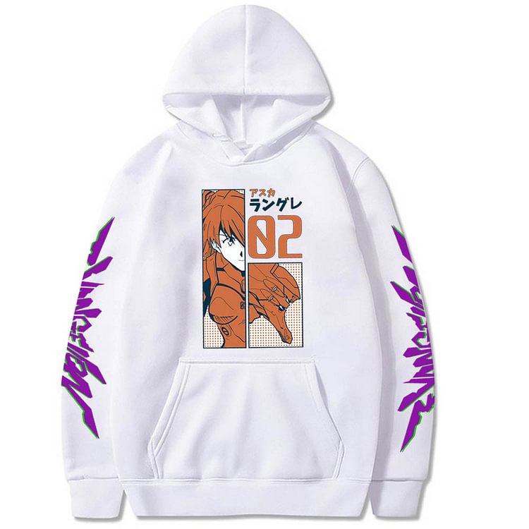 Neon Genesis Evangelion Asuka Hoodie Pullover weebmemes