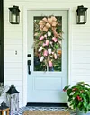 🌸Spring Hot Sale🔥Spring Pink Tulip Swag Wreath-mysite-Adracos