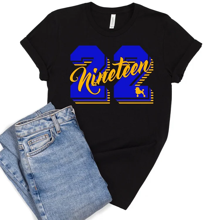 Nineteen 22 Big Number T-Shirt