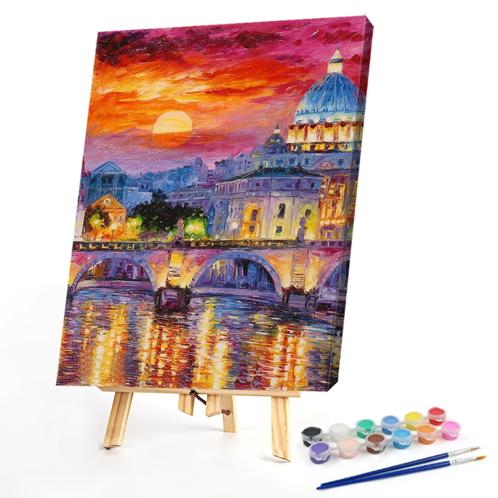

40*50CM - Paint By Numbers - Roman Sunset, 501 Original