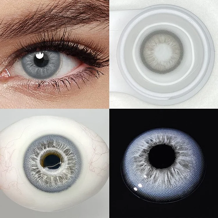 【U.S WAREHOUSE】Angelic Glow wing Gray Colored Contact Lenses