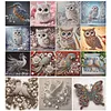 Bird Special Shaped 5D DIY Partial Drill Diamonds Dots Gem Art Kits for Adults Beginners Home Decor Diamonds Paintings Gem Art 11.81 X11.81inch