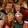 DIY Diamond Painting Christmas Glasses Frame No Lens(Christmas cookies)