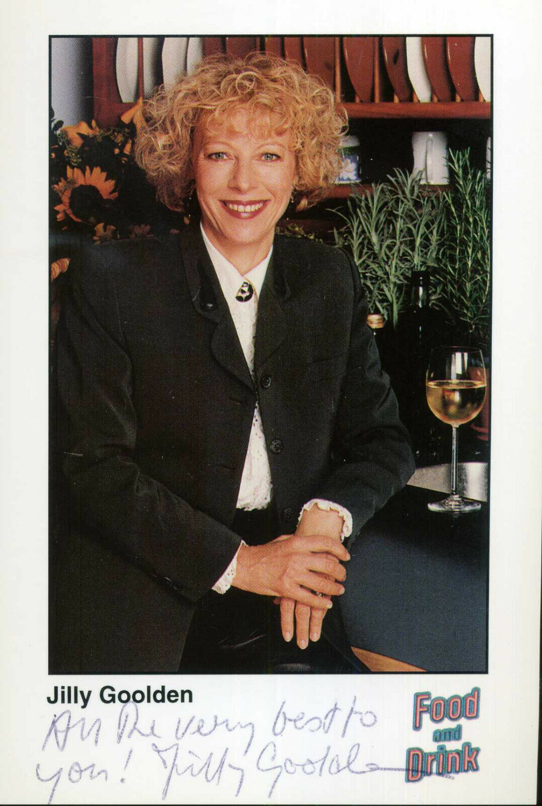 JILLY GOOLDEN Signed Photo Poster paintinggraph - TV Celebrity Cook / Chef FOOD & DRINK preprint