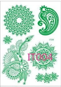 Sdrawing new 1 pc Glow in the Dark Luminous Flash Tattoo Sticker skeleton gold metal Waterproof Tattoo fluorescent noctilucent night