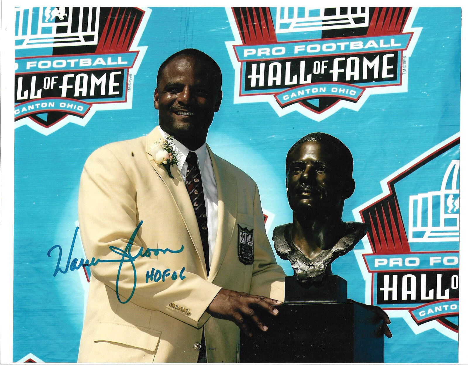 Warren Moon Authentic Signed 8x10 NFL Football Photo Poster painting Autographed, HOF