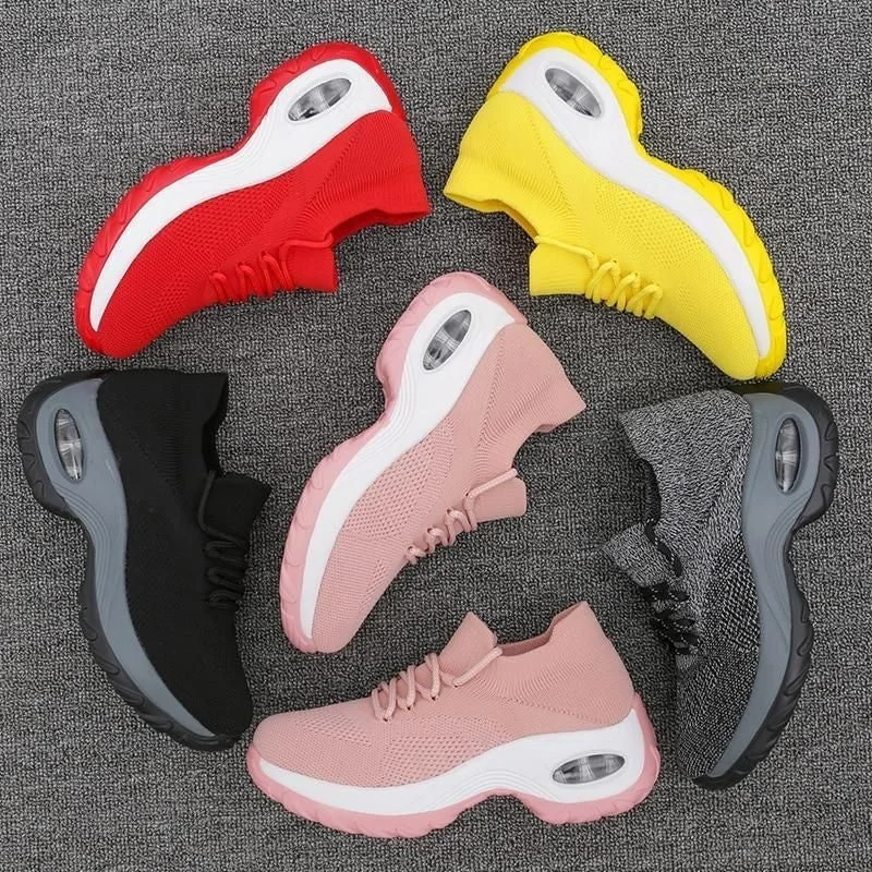 Fortuna Lace Up Running Shoes Platform Sneakers