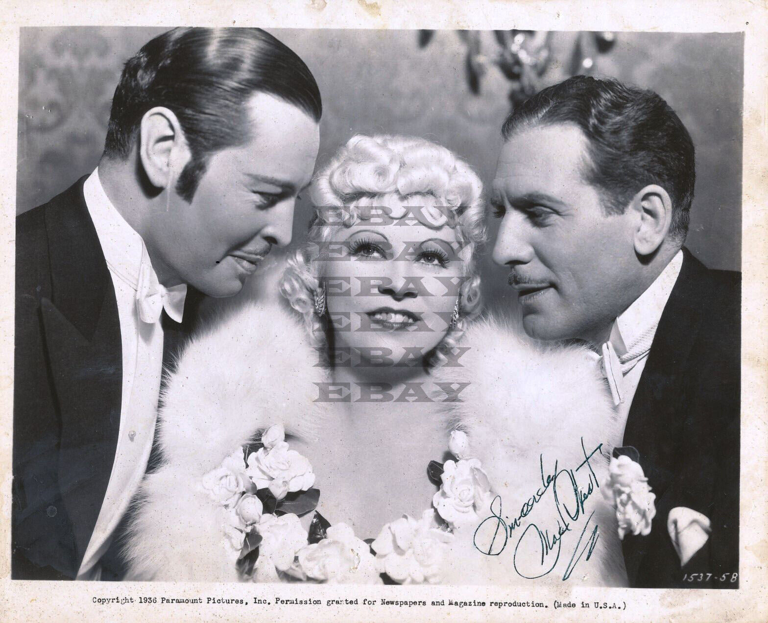 Mae-West Autographed Signed 8x10 Photo Poster painting Reprint