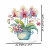 Orchid&eacute;e phalaenopsis acrylique - ornement d&rsquo;artisanat 5d bricolage