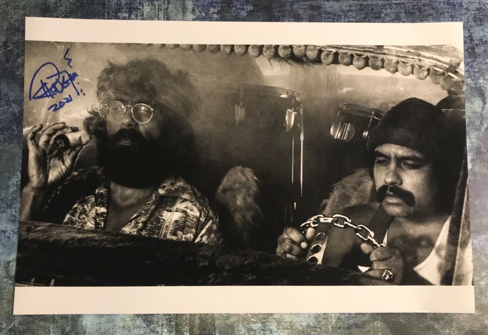 GFA Up in Smoke Movie * TOMMY CHONG * Signed 12x18 Photo Poster painting T2 COA