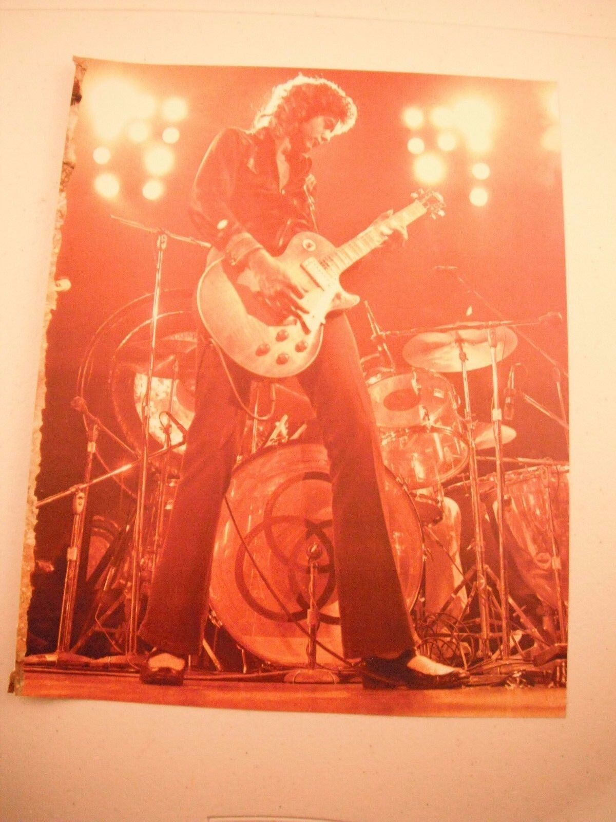 Jimmy Page Guitarist 12x9 Color Coffee Table Book Photo Poster painting Page